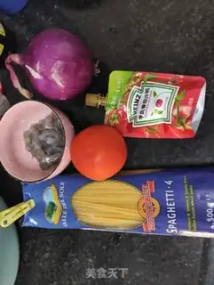 Make Shrimp ketchup pasta step 0