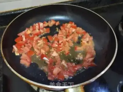 Make Shrimp ketchup pasta step 7