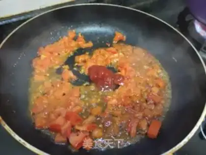 Make Shrimp ketchup pasta step 8