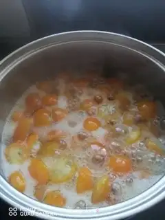 Make Ice cream, orange honey step 3
