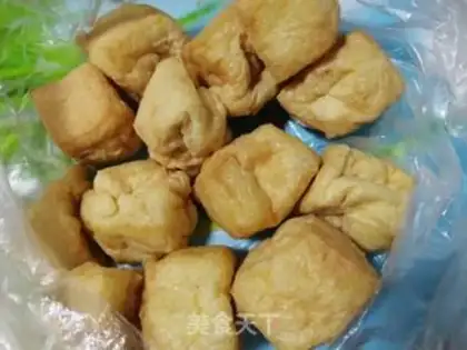 Make Tofu puffed meat step 0