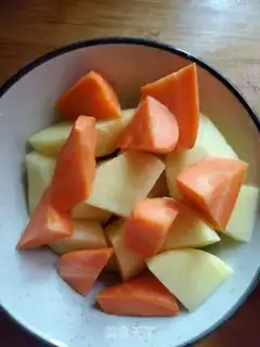 Make Potato chicken step 1