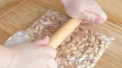 Make The peanut sugar step 1