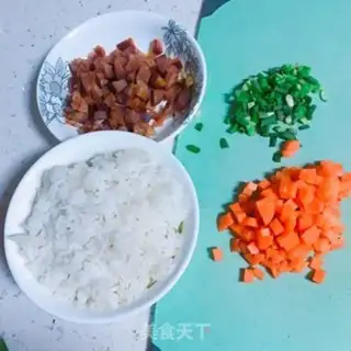 Make Sausage fried rice step 0