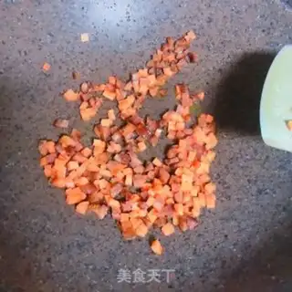 Make Sausage fried rice step 1