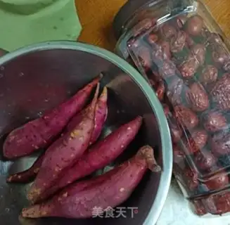 Make Sweet and red dates and sweet potatoes step 0