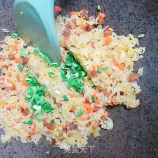 Make Sausage fried rice step 5