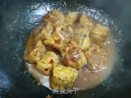 Make Tofu puffed meat step 11
