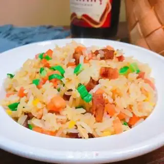 Make Sausage fried rice step 6