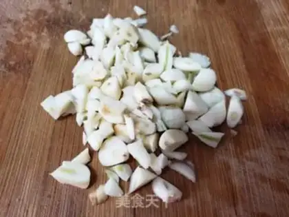 Make Garlic spinach step 2