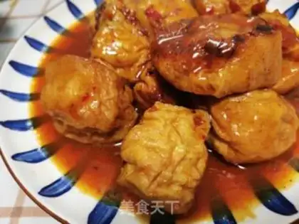 Make Tofu puffed meat step 13