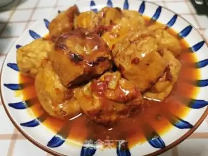 Make Tofu puffed meat step 14