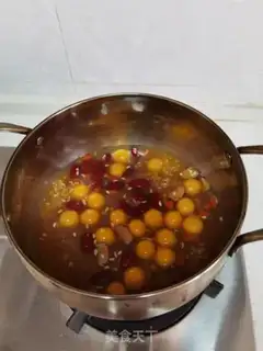 Make Red sugar. Pumpkin rice balls step 18