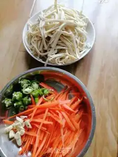 Make Carrot, bean peel step 0