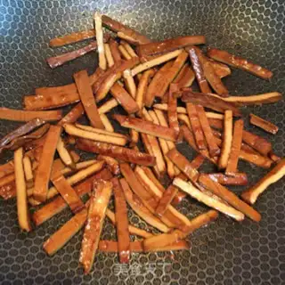 Make Soy-dry, fried celery step 3