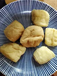 Make Fishtail tofu step 1