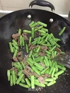 Make Beef fried beans step 4