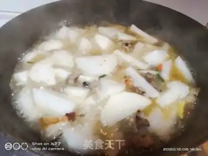 Make Five flowers for radish step 2