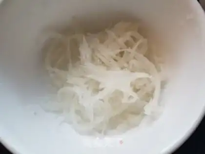 Make Pumpkin ice-cooked oat nest step 1