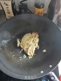 Make Pyramid ham and rice step 3