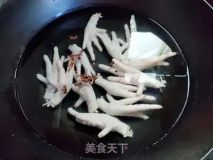 Make Easy chicken feet step 2