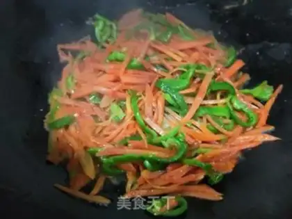 Make Carrot with peppers step 6