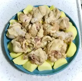 Make Powdered chicken potatoes step 5