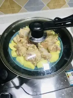 Make Powdered chicken potatoes step 7