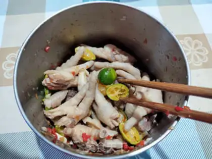 Make Easy chicken feet step 8