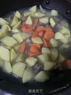 Make Less oiled curry potatoes and oxen step 3