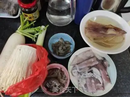 Make Seafood tofu step 0
