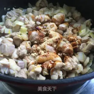 Make curry chicken curry, potatoes and rice step 7