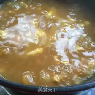 Make curry chicken curry, potatoes and rice step 8