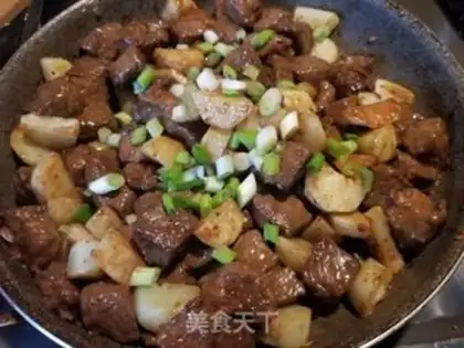 Make Black pepper potatoes, willows step 9