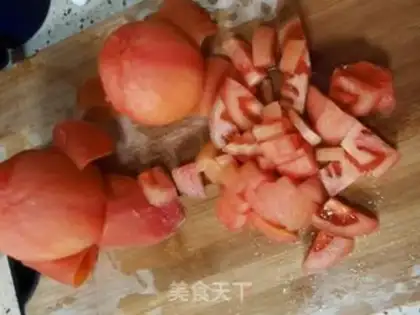 Make Tomato fat cow rice step 3