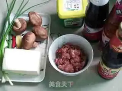 Make Flaming mushroom tofu step 0