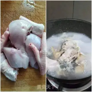 Make Abalone chicken soup step 1