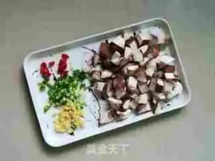 Make Flaming mushroom tofu step 2