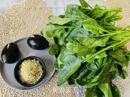 Make Pyramid spinach step 0