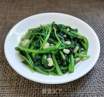 Make Garlic spinach step 5