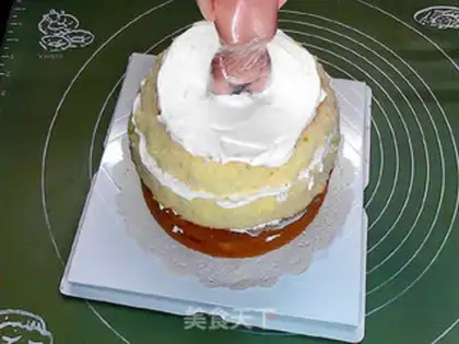 Make Flower cake: Queen