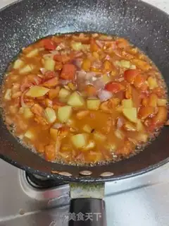 Make Tomato fat cow rice step 16
