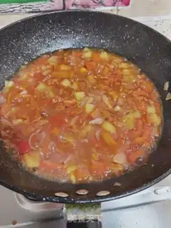 Make Tomato fat cow rice step 17