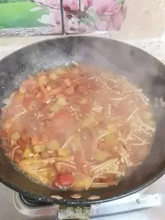 Make Tomato fat cow rice step 19