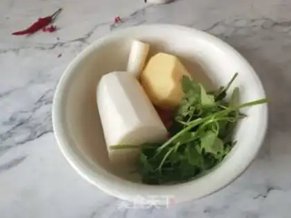 Make radish potato soup step 0