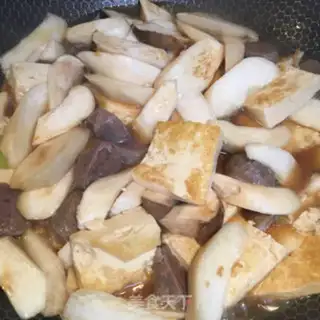 Make Beefball mushroom tofu step 4