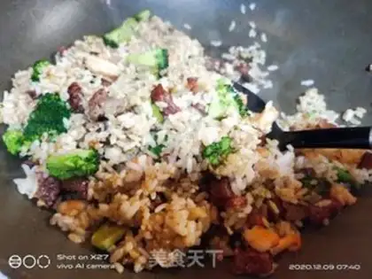 Make Sausage shrimp fried rice step 9