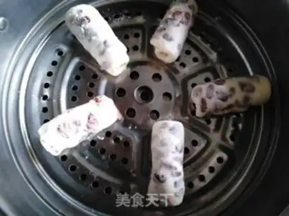 Make Red bean rolls step 7