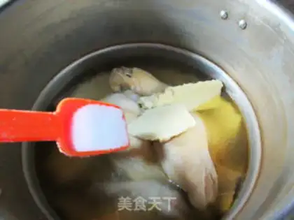 Make The winter boy chicken soup step 7