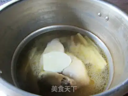 Make The winter boy chicken soup step 8